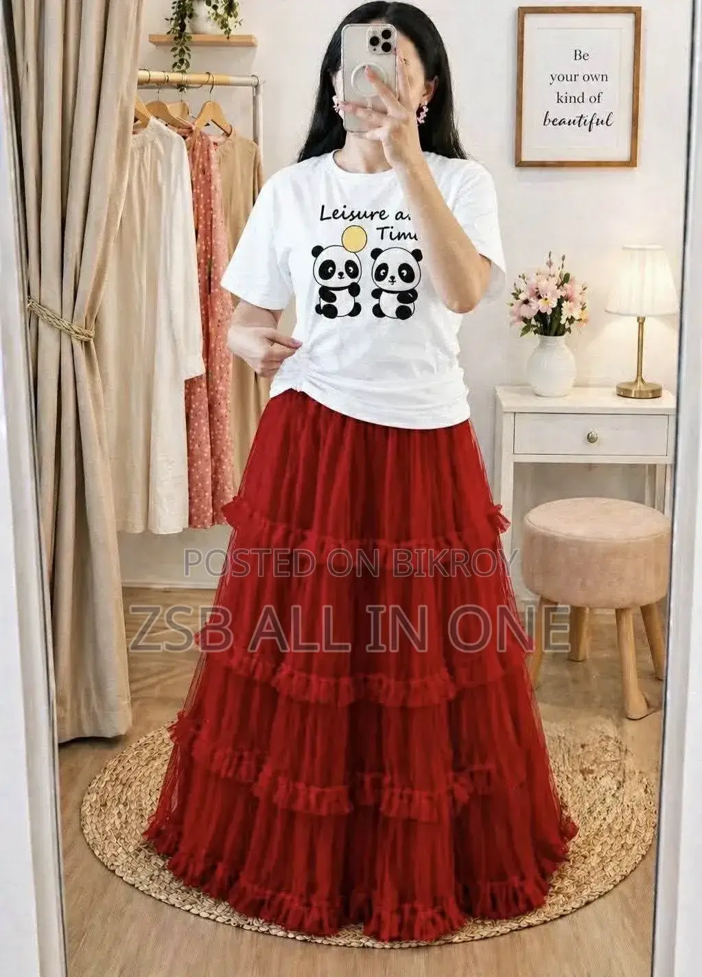 Premium Quality T-shirt and Skirt Set