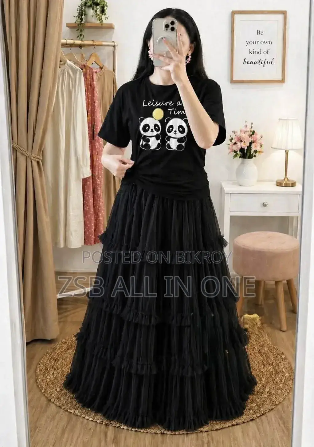 Premium Quality T-shirt and Skirt Set