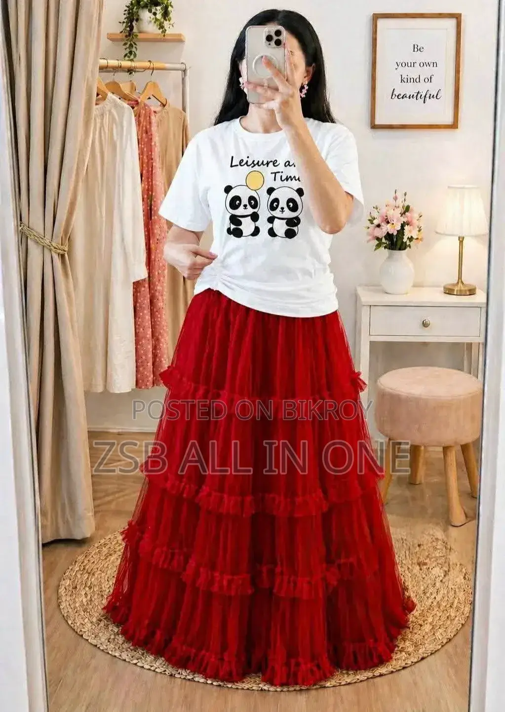 Premium Quality T-shirt and Skirt Set