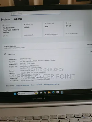 Laptop Asus VivoBook S15 S510UA 8GB Intel Core I5 SSD 256GB