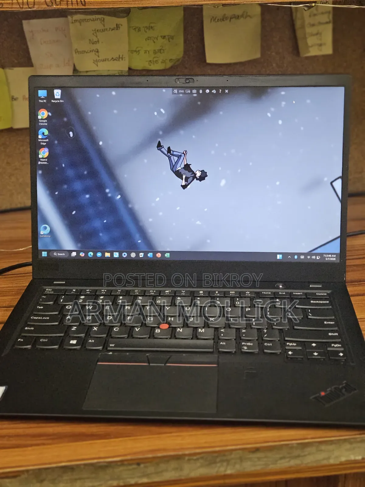 Laptop Lenovo ThinkPad X1 Carbon 8GB Intel Core i5 SSD 256GB