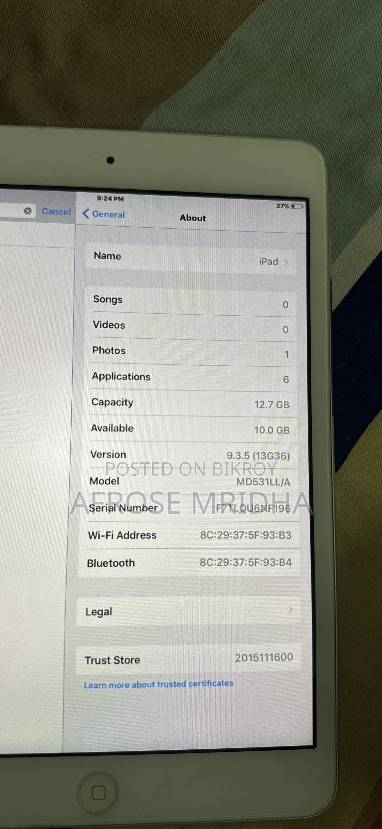 Apple iPad Mini 2 8 GB Gray