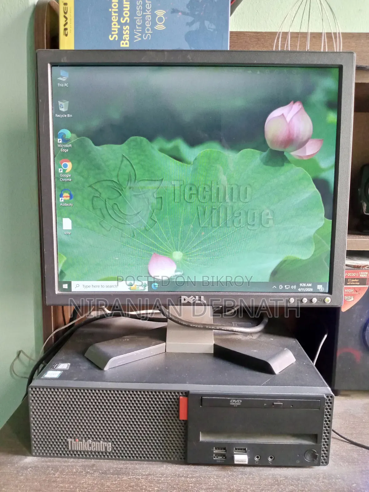 Desktop Computer Lenovo ThinkCentre M910 8GB Intel Core I5 SSD 250GB