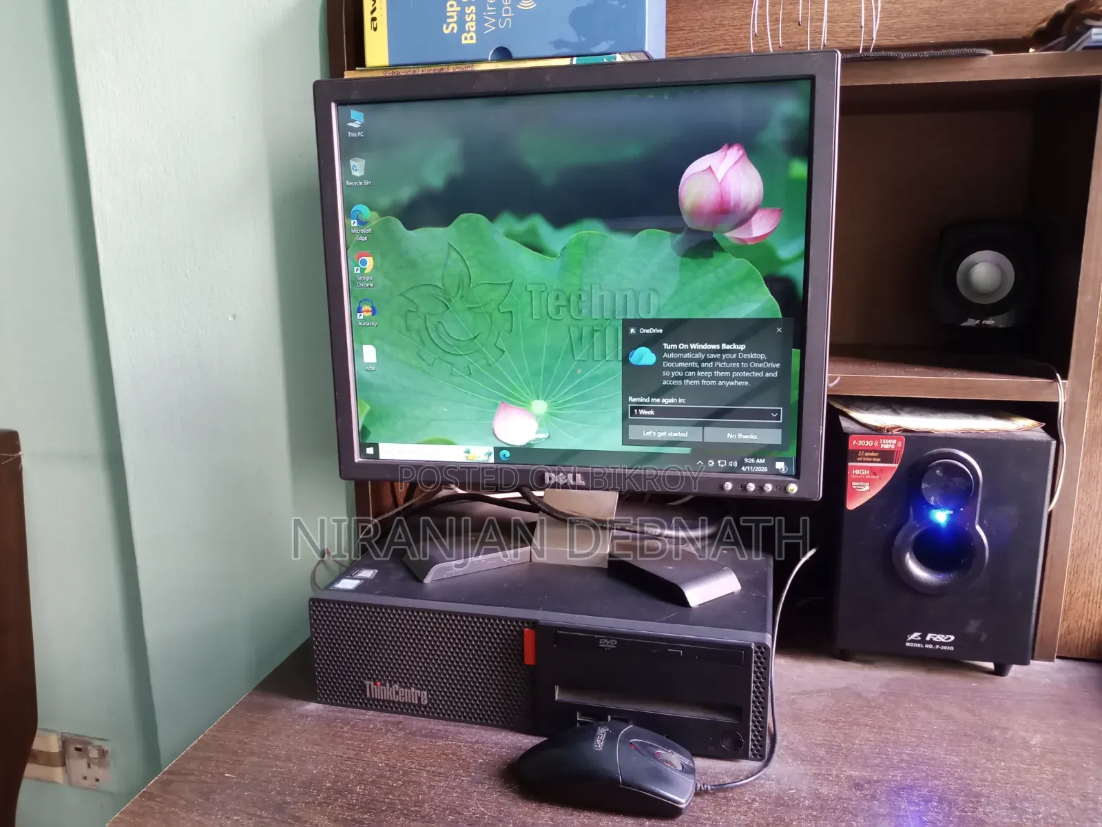 Desktop Computer Lenovo ThinkCentre M910 8GB Intel Core I5 SSD 250GB