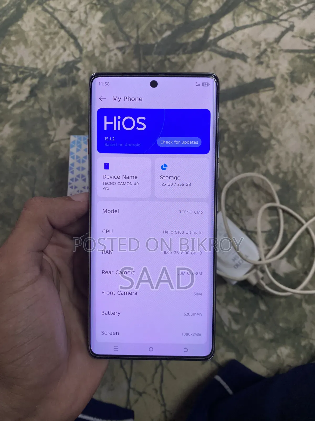 Tecno Camon 40 Pro 4G 256 GB Black