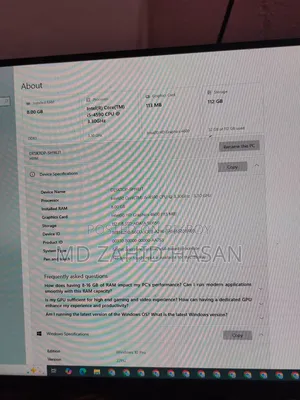 Desktop Computer 8GB Intel Core I5 SSD 128GB