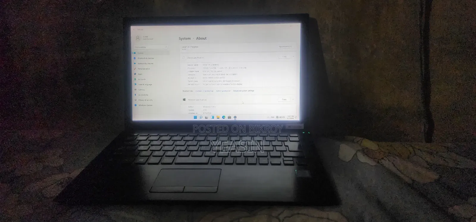 Laptop Sony VAIO SVJ20236SN 8GB Intel Core i7 SSD 128GB