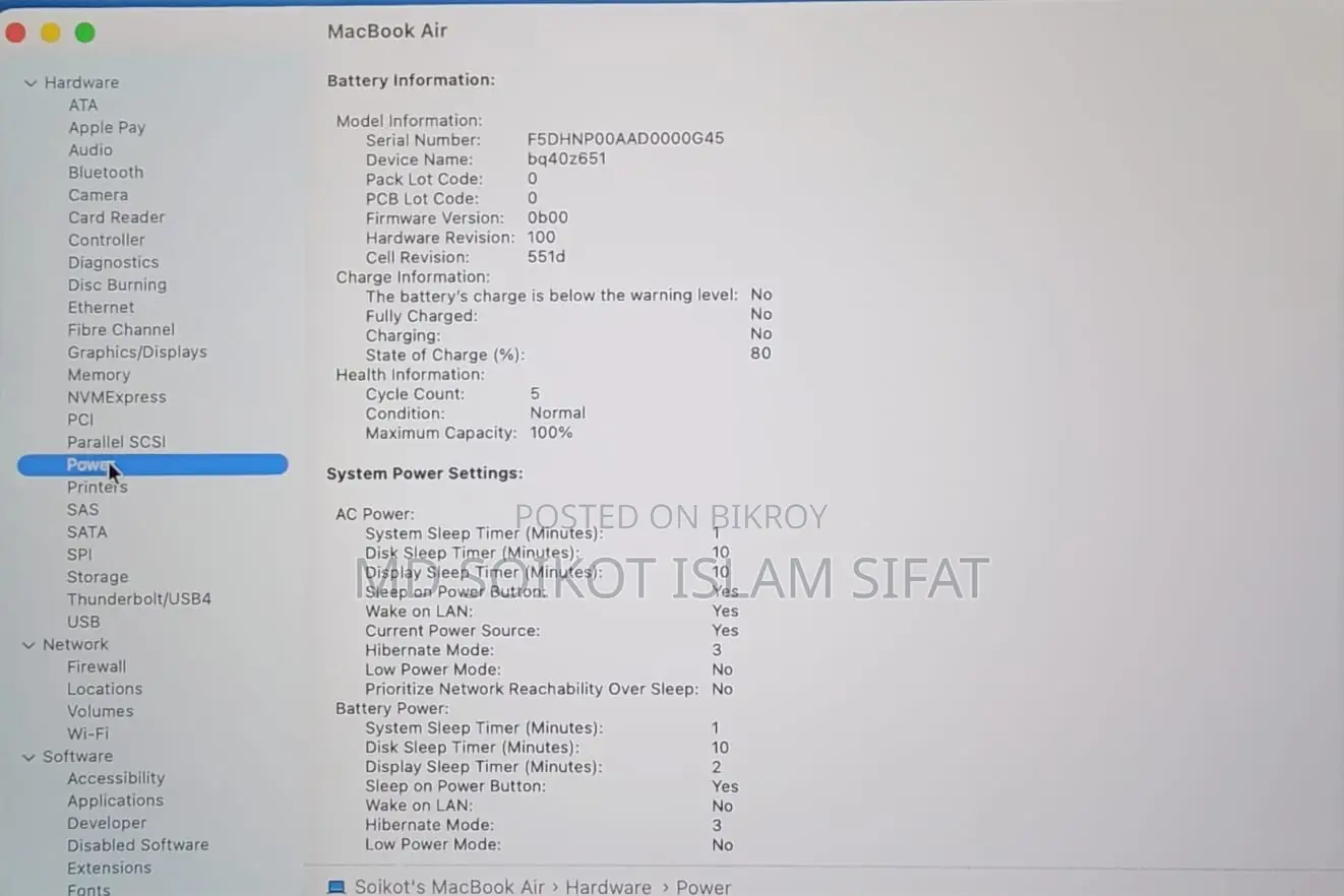 New Laptop Apple MacBook Air 2026 M5 13-Inch 16GB Apple M5 SSD 1T