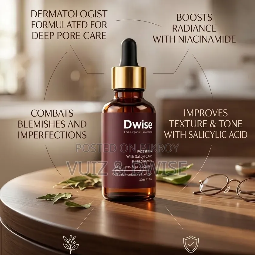 Dwise Face Serum With Bha (Salicylic Acid) Niacinamide (Vitamin B3)