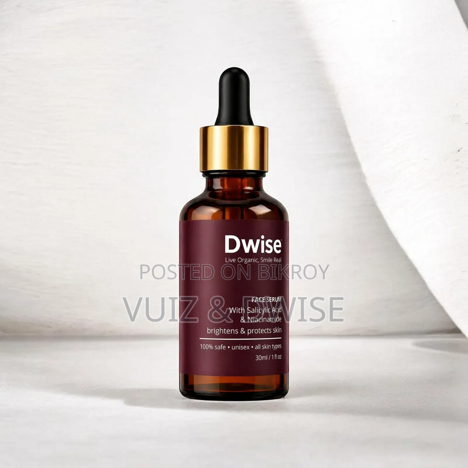 Dwise Face Serum With Bha (Salicylic Acid) Niacinamide (Vitamin B3)