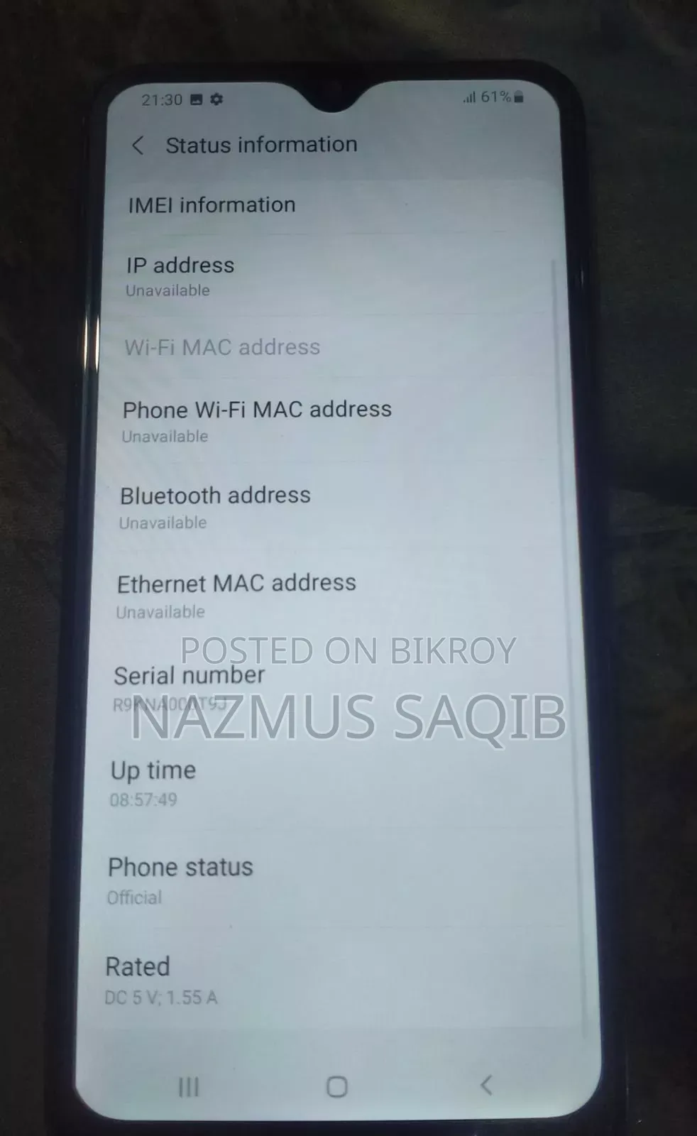 Samsung Galaxy M01s 32 GB Blue