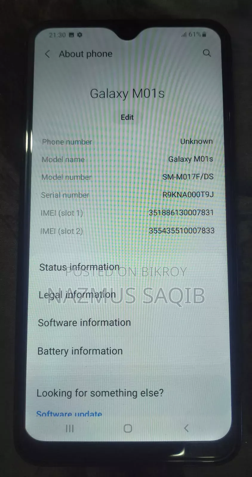 Samsung Galaxy M01s 32 GB Blue