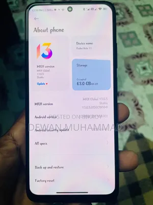 Xiaomi Redmi Note 11 64 GB Black