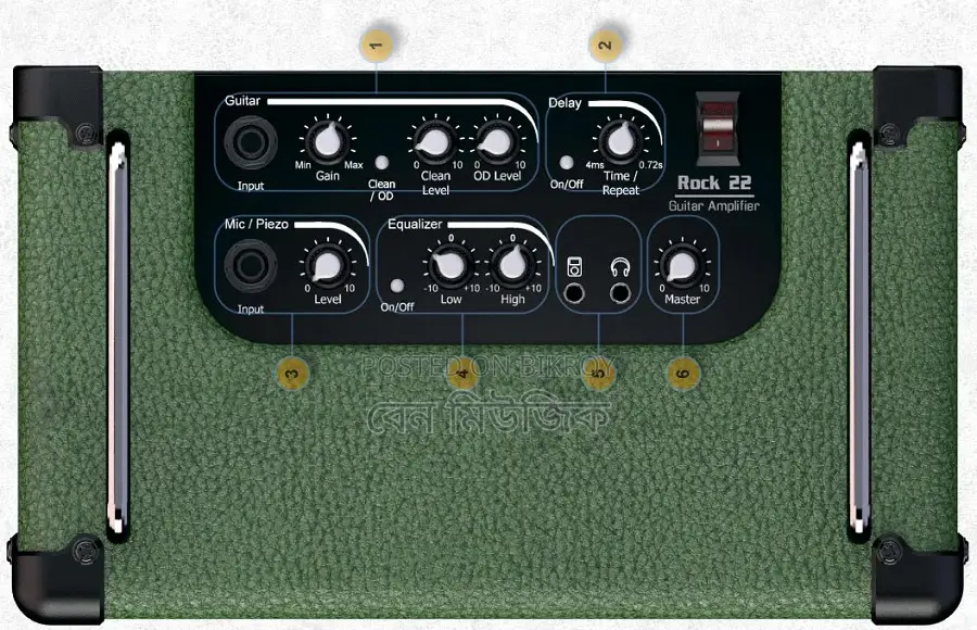 22 Watt Alphanso Guitar Amplifier (Acoustic/Electric/Mp3)