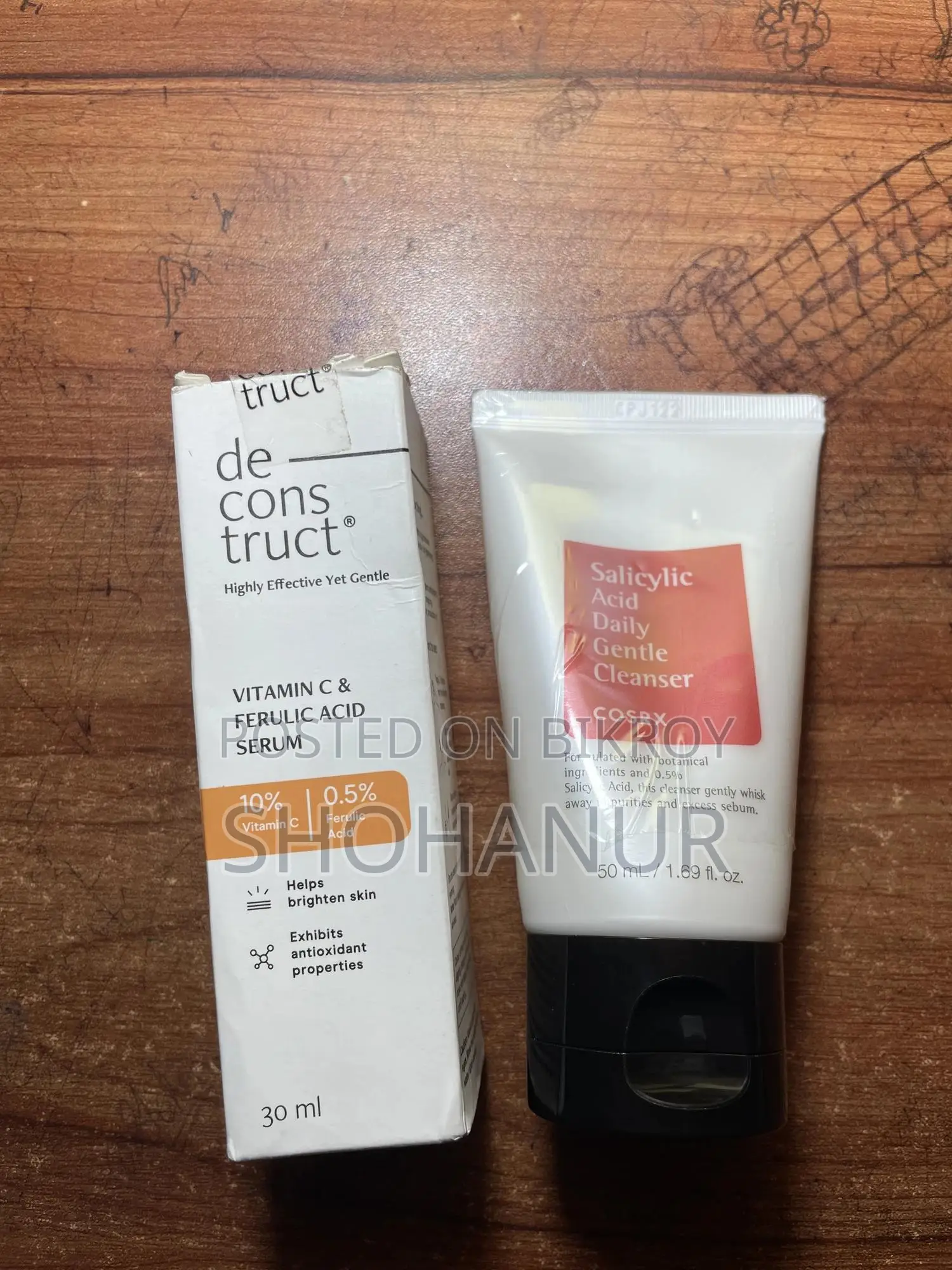 Serum and Face Wash