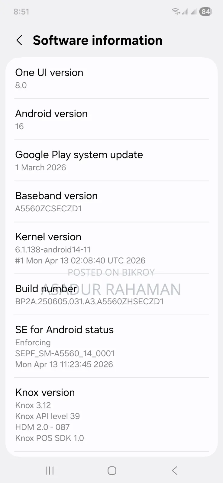 Samsung Galaxy A55 256 GB White