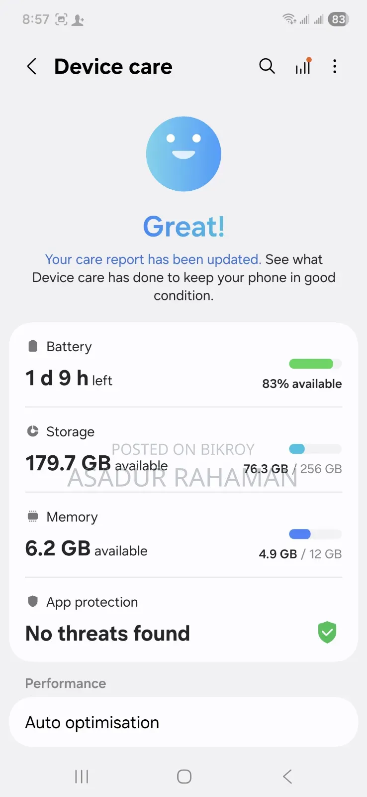 Samsung Galaxy A55 256 GB White