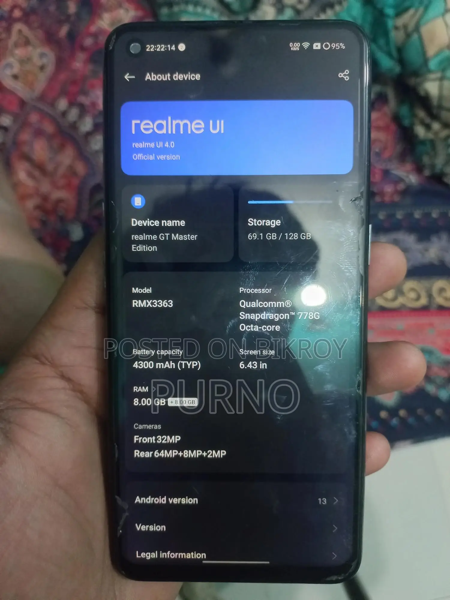 Realme GT Master Edition 128 GB Gray