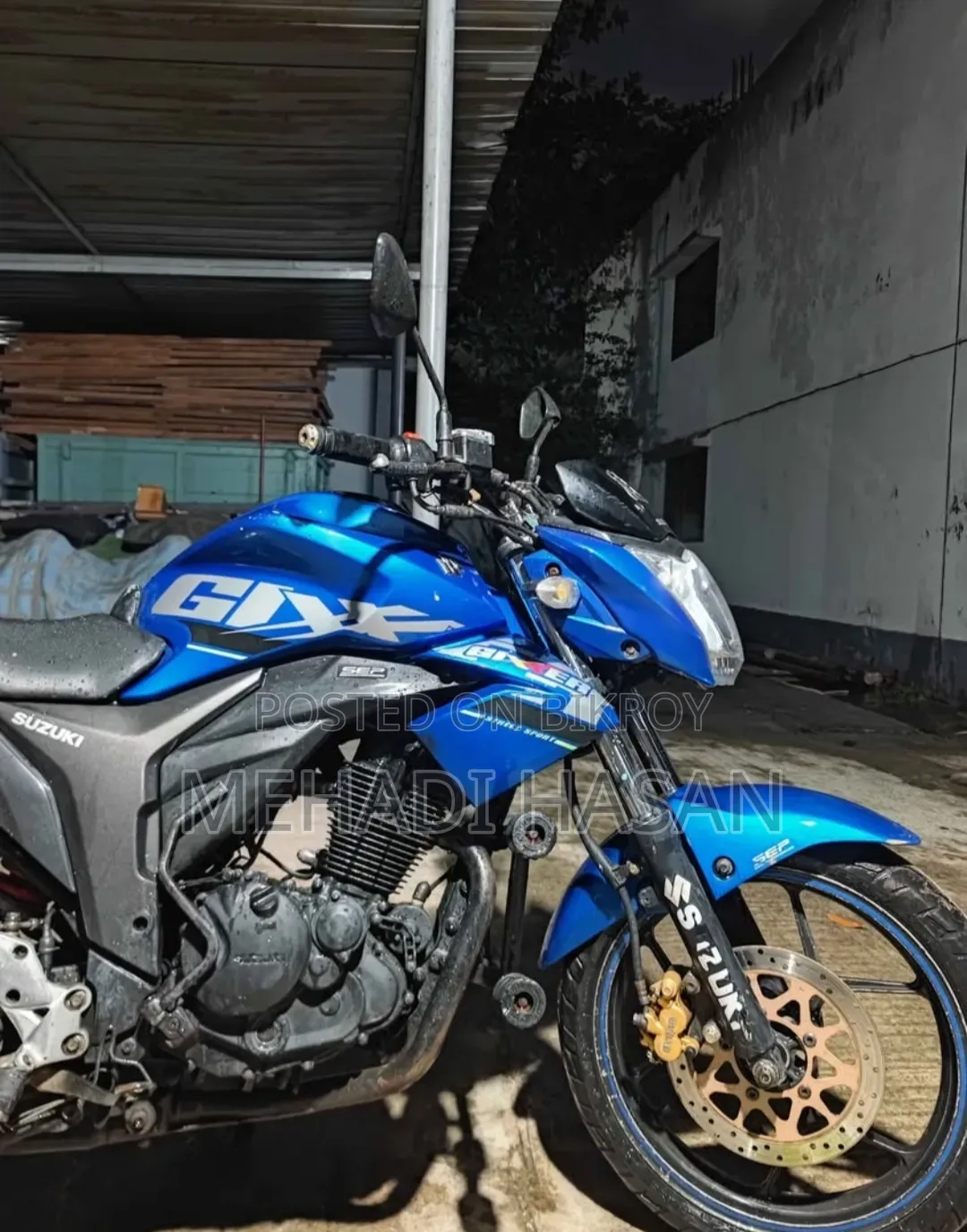 Suzuki Gixxer Monotone 2017 Blue