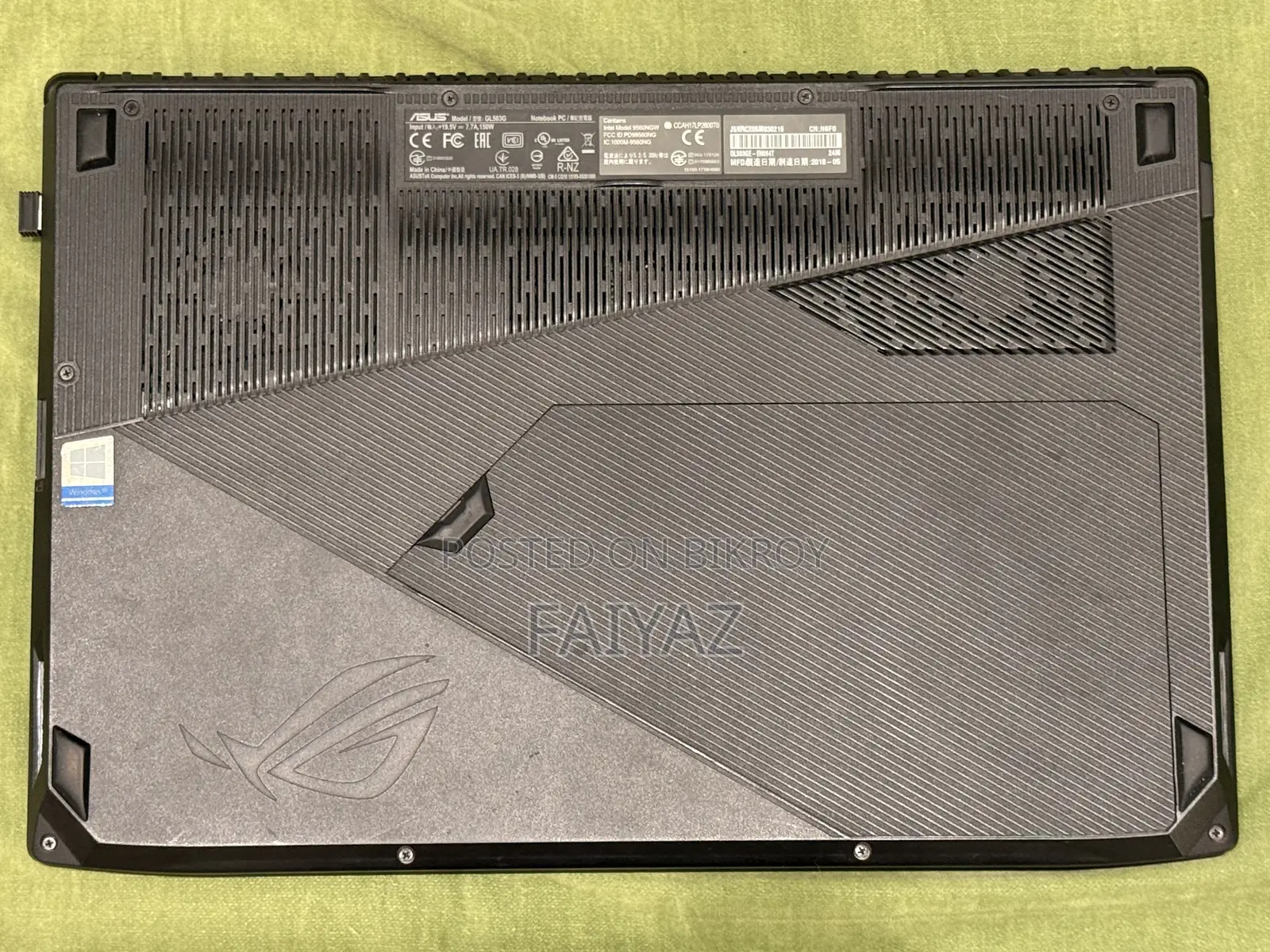 Laptop Asus ROG Strix SCAR Edition 16GB Intel Core I7 HDD+SSD 1T