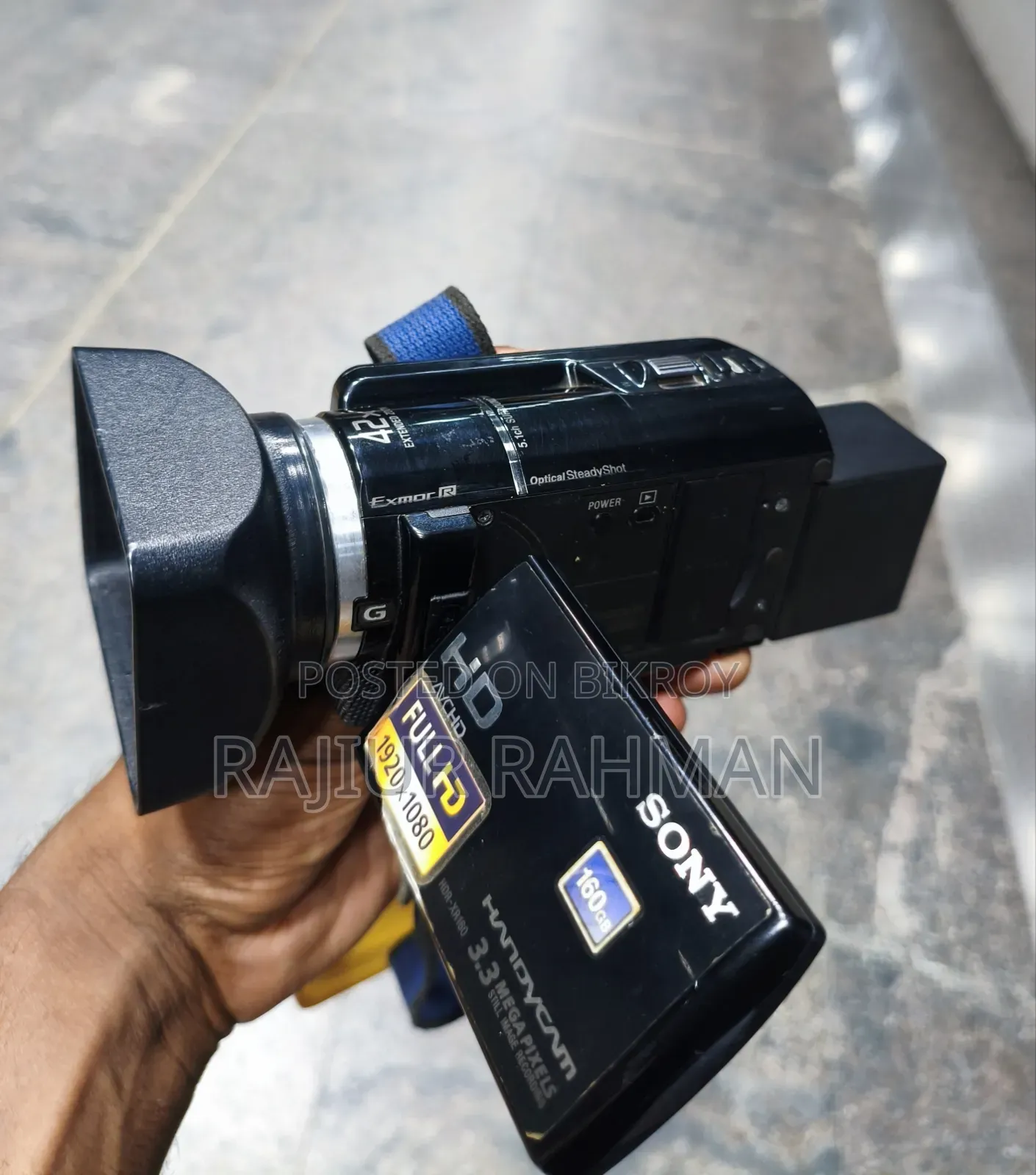Sony HDR-Xr160 Touch Screen Handycam. Microphone Supported.