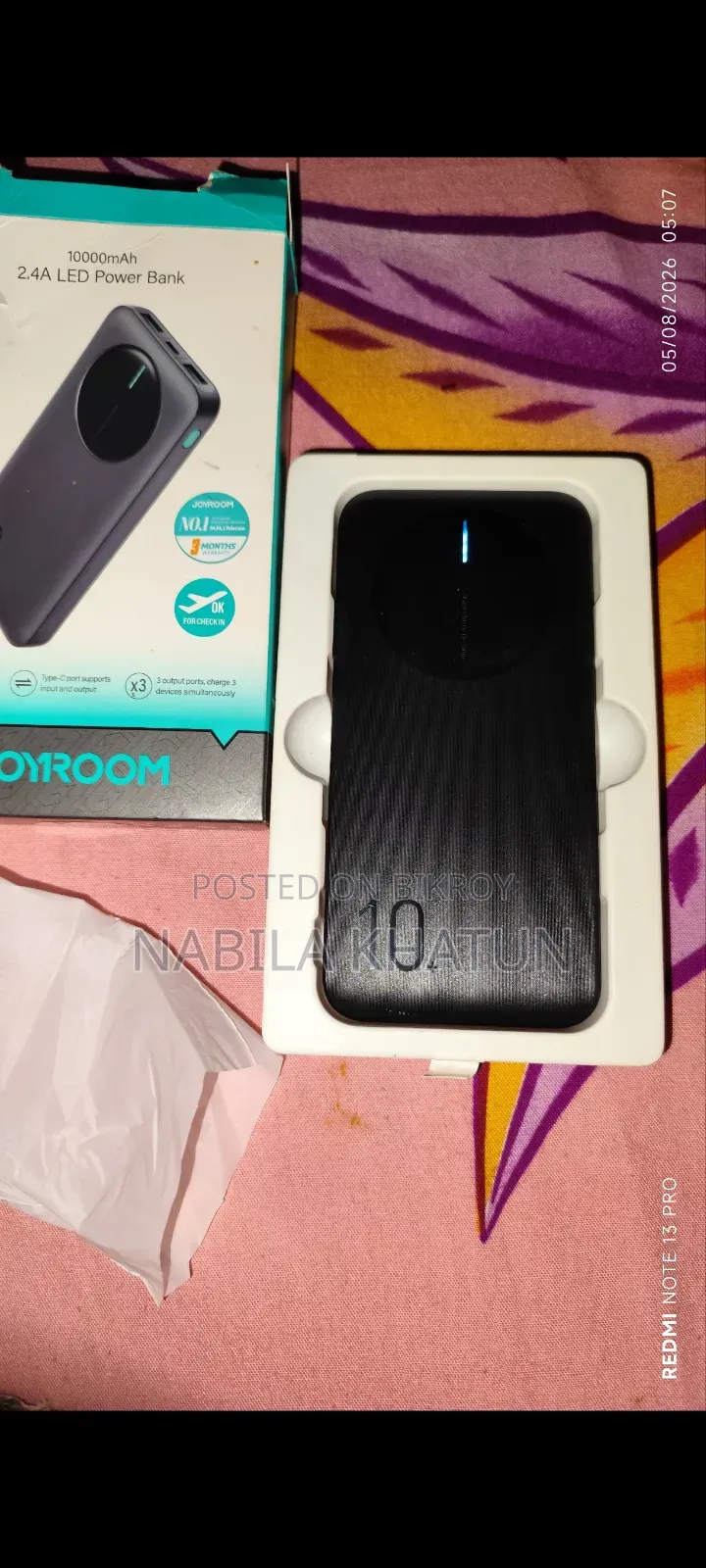 Joyroom 10,000 mAh LED Power Bank
