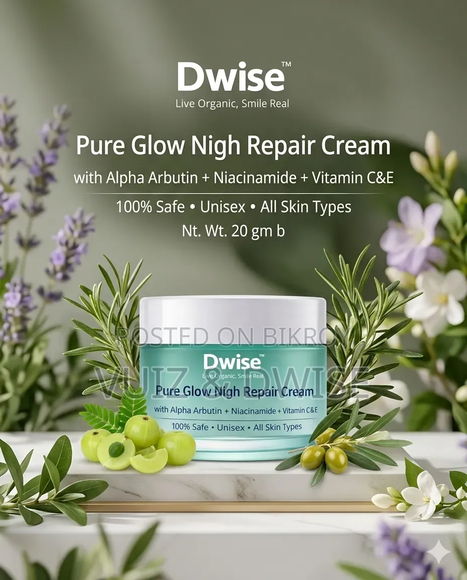 Dwise Pure Glow Night Repair Cream With Anti-Aging Formulation