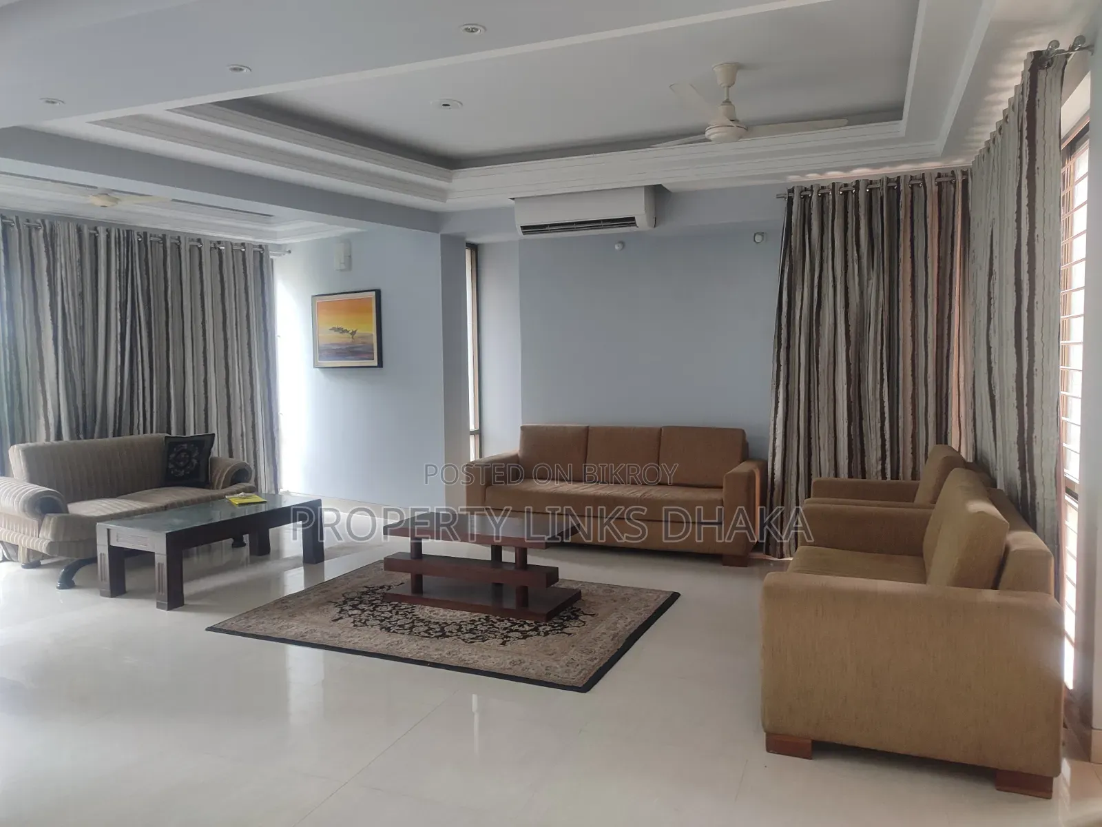গুলশানের প্রপার্টি লিংকস ঢাকায় ভাড়ার জন্য ফার্নিশড ৪ বেডরুমের অ্যাপার্টমেন্ট