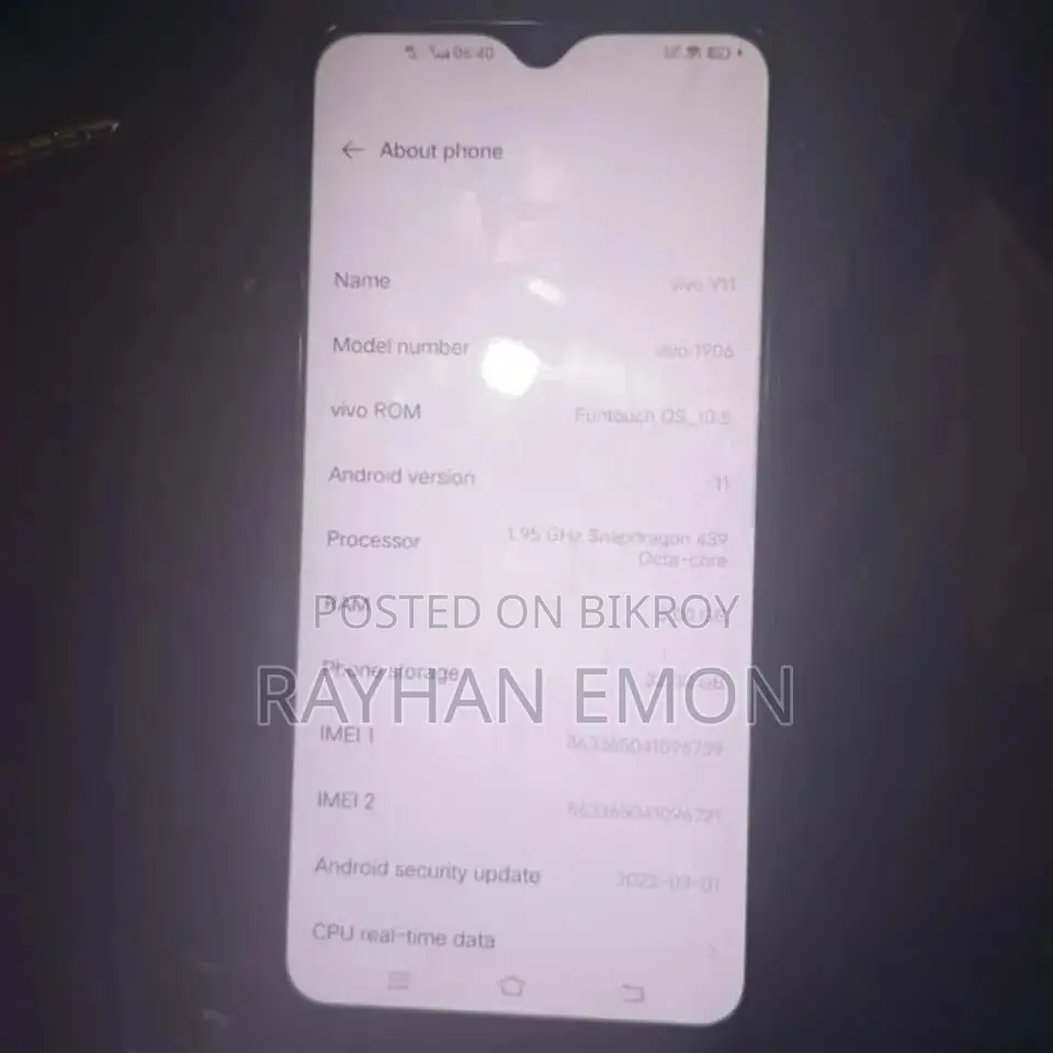 Vivo Y11 32 GB Blue