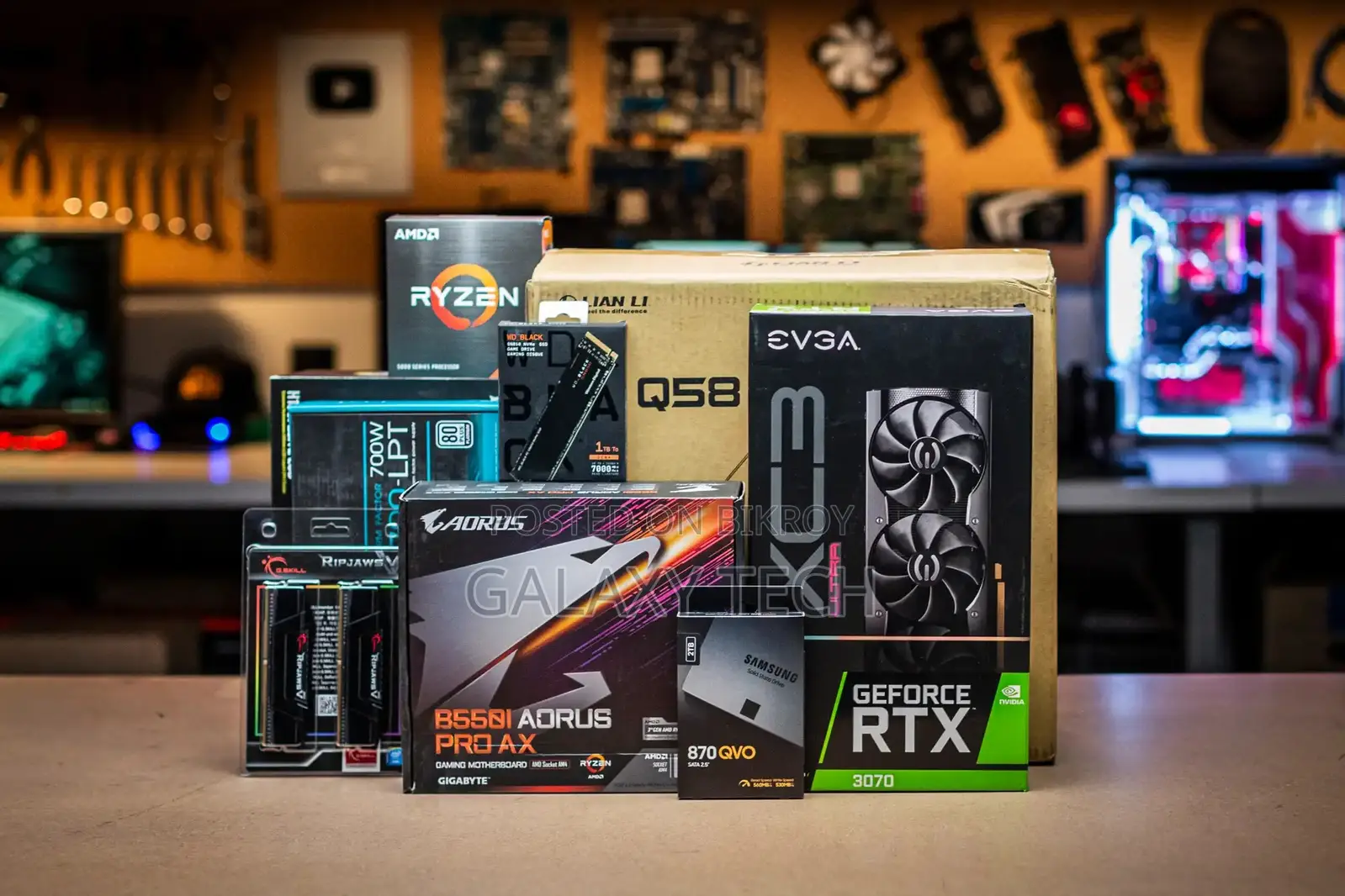 New Desktop Computer 8GB AMD SSD 256GB