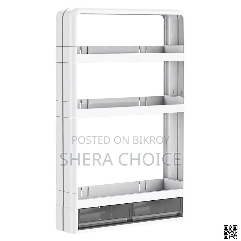 4-Layer Kitchen, Bathroom, Wall Mounted Multifunctional Shelf
