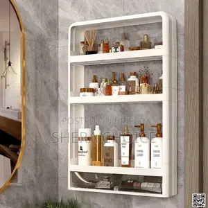 4-Layer Kitchen, Bathroom, Wall Mounted Multifunctional Shelf
