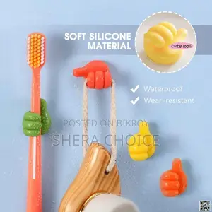 10pcs Silicone Thumb Self-adhesive Wall Hooks