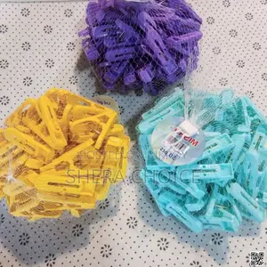 50 Pcs Plastic Cloth Drying Clips, Premium Quality