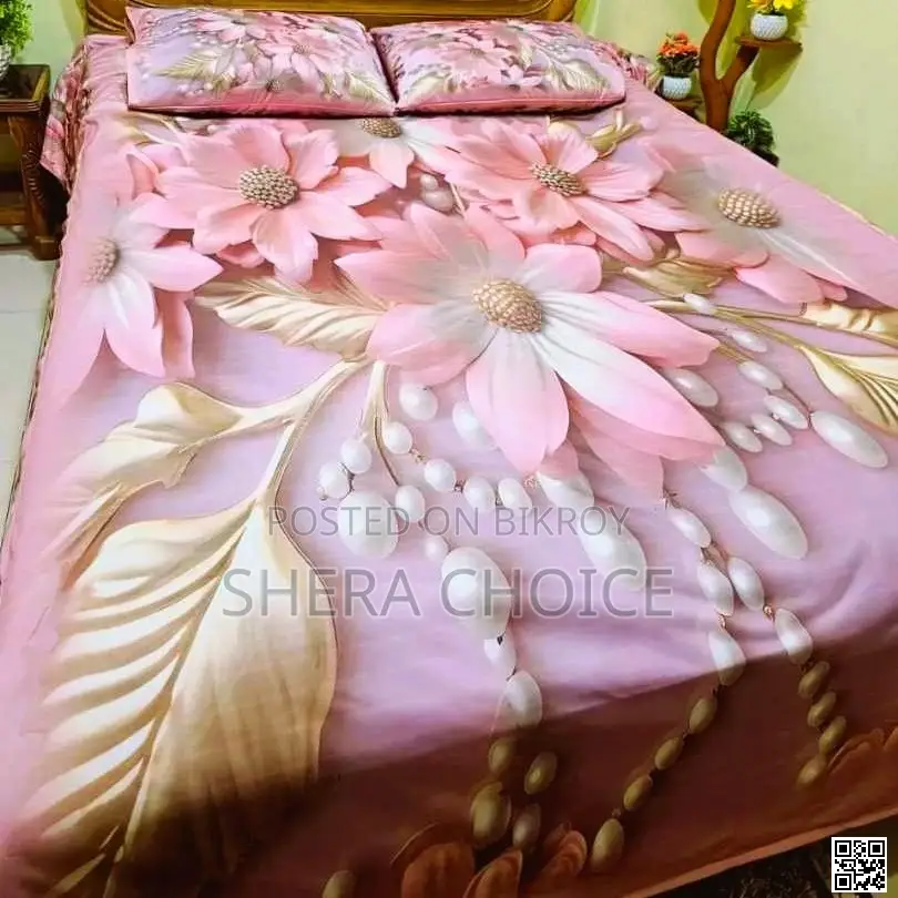 3D Printed Bed Sheet Set With 2 Pillow Covers