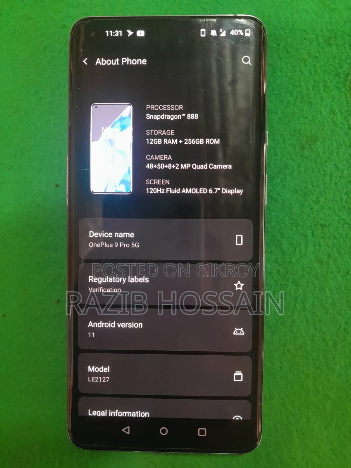 OnePlus 9 Pro 256 GB Silver