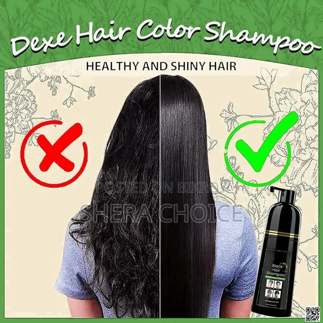 Dexe Black Hair Shampoo 400ml – Instant Hair Shampoo (Men Women)