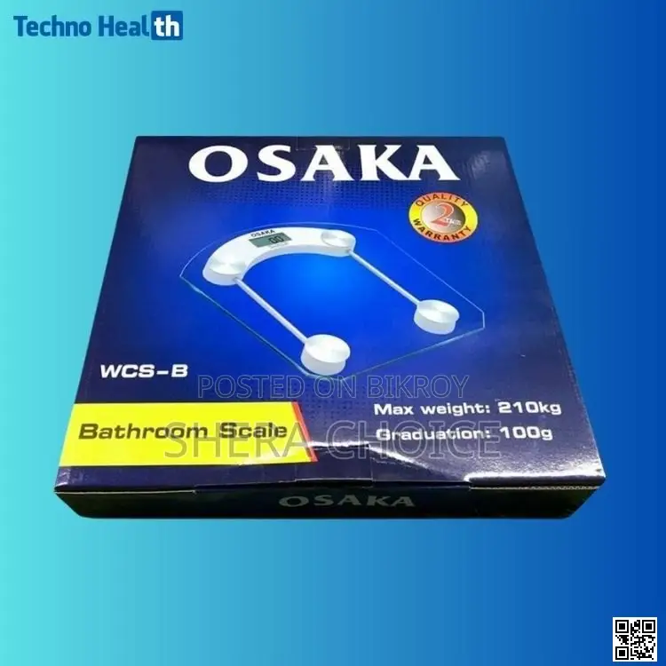 Osaka Digital Body Weight Scale Smart Glass Bathroom Weighing Machine