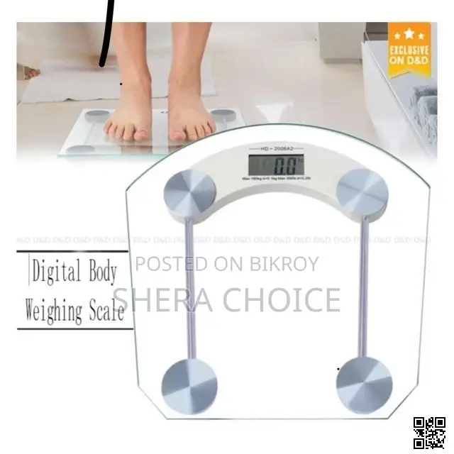 Osaka Digital Body Weight Scale Smart Glass Bathroom Weighing Machine