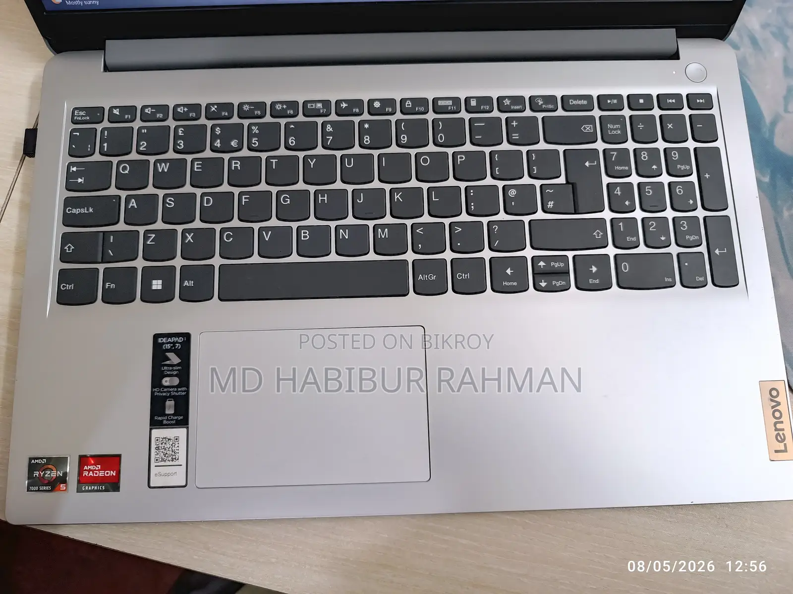 Laptop Lenovo IdeaPad 1 8GB AMD Ryzen 5 SSD 512GB