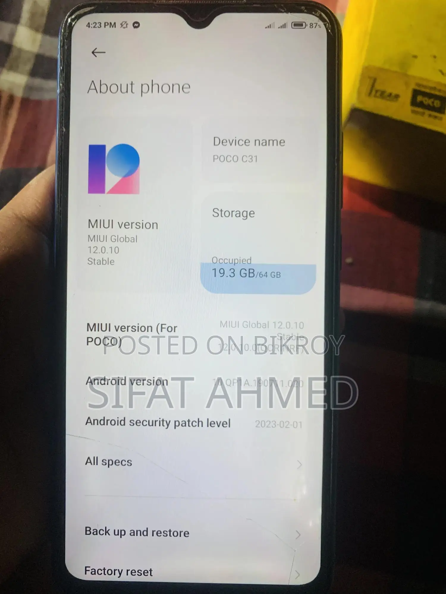 Xiaomi Poco C3 64 GB Blue