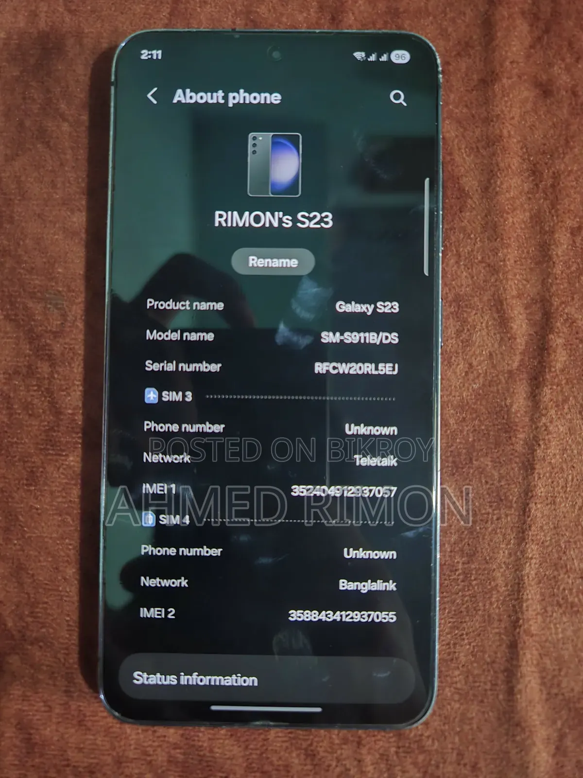 Samsung Galaxy S23 128 GB Black