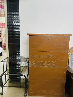 Wardrobe and TV Trolley