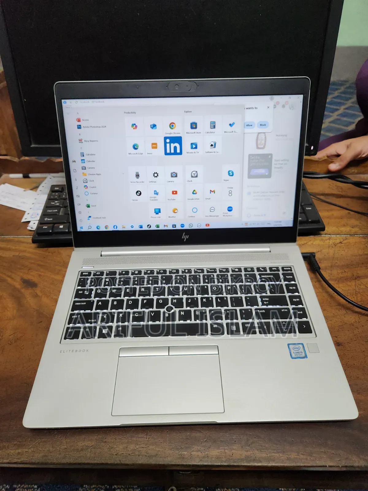 Laptop HP EliteBook 840 G5 8GB Intel Core I5 SSD 256GB