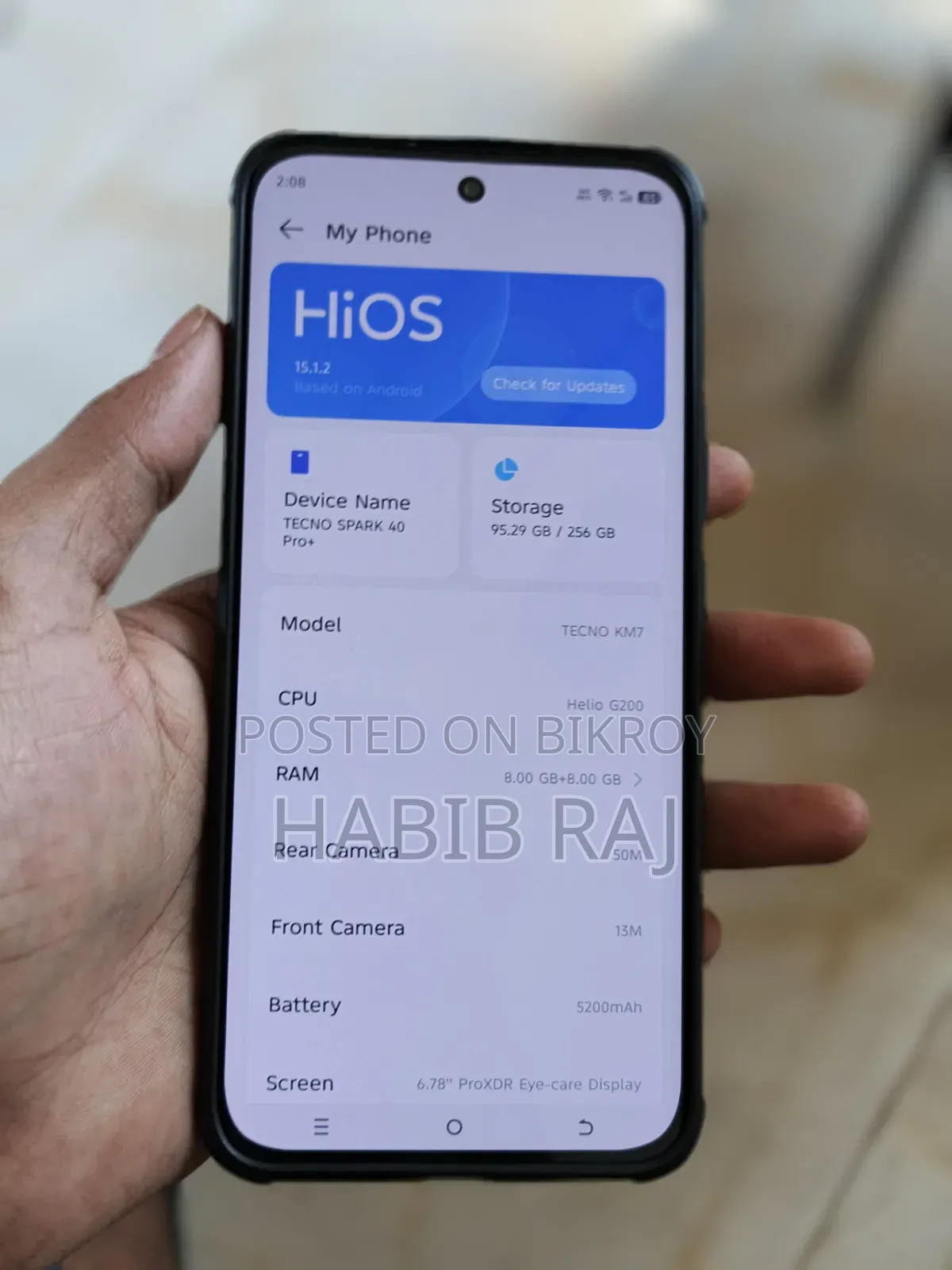 নিউ টেকনো স্পার্ক ৪০ প্রো ২৫৬ জিবি ব্ল্যাক
