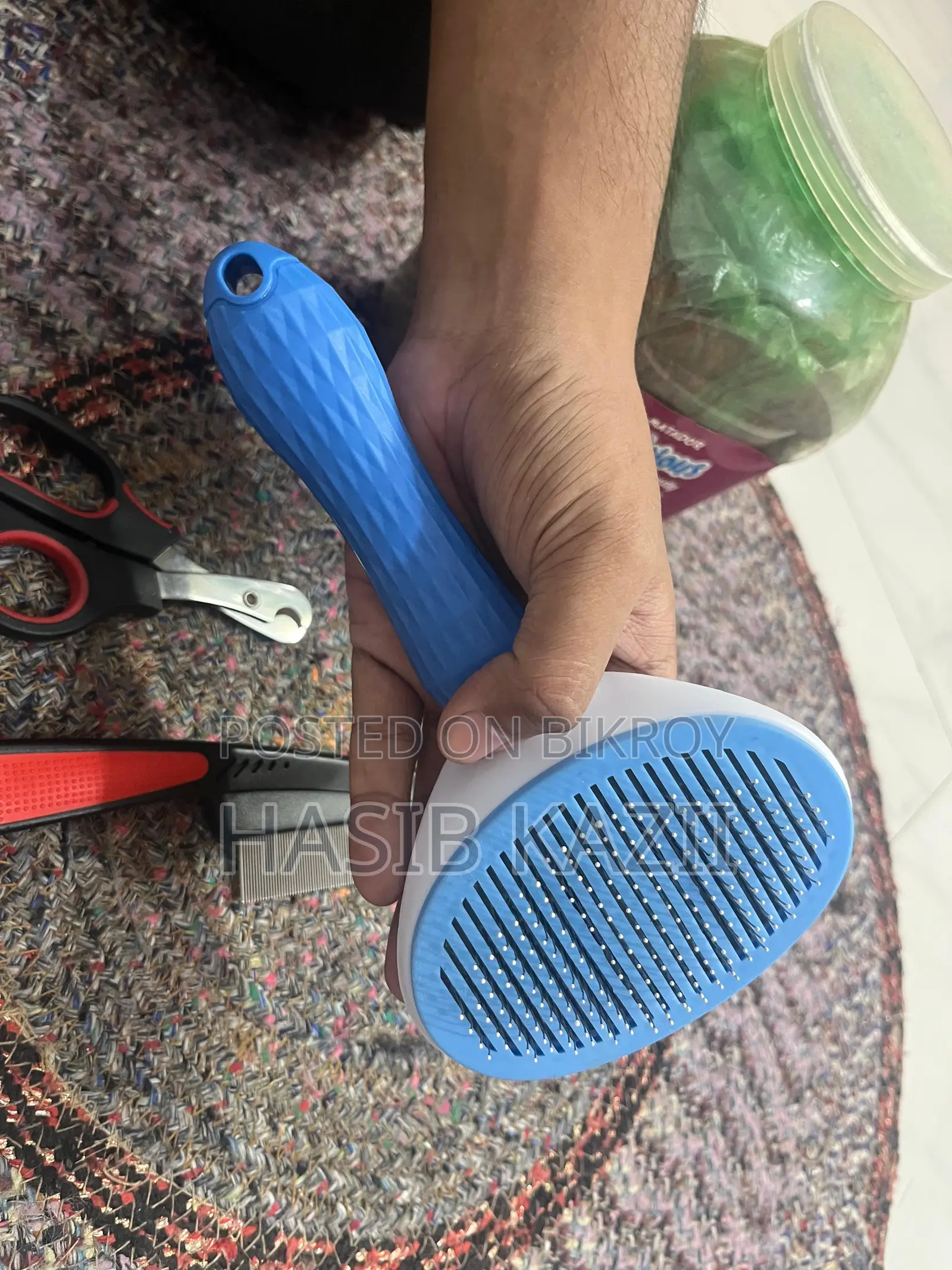 Nail Cutter, Cat Food, Brush, Flea Comb