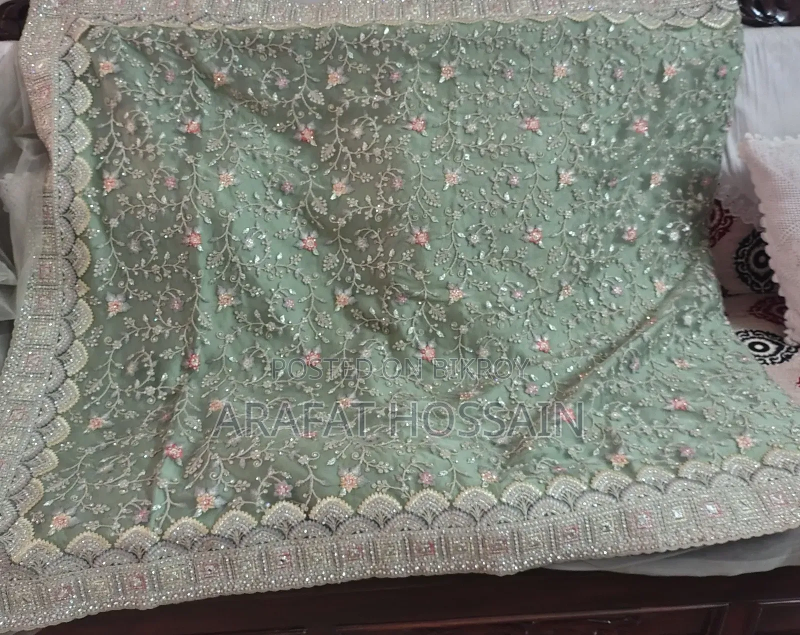 Heavy Stone Work Net Saree for Sale