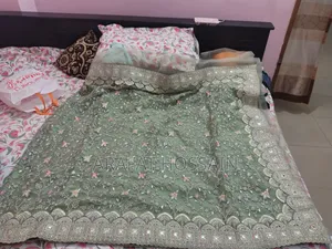 Heavy Stone Work Net Saree for Sale