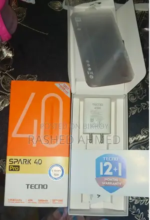 Tecno Spark 40 Pro 128 GB Black