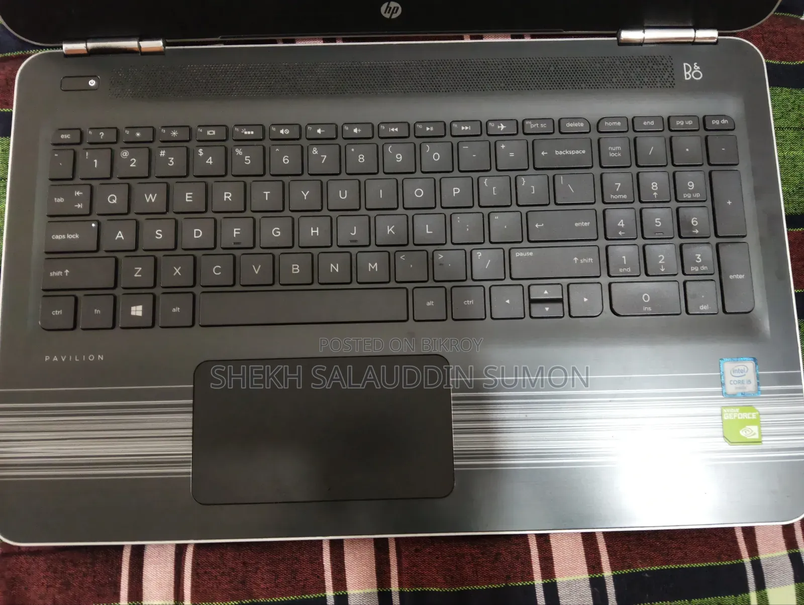 ল্যাপটপ HP 15 4GB Intel Core I5 HDD 1T